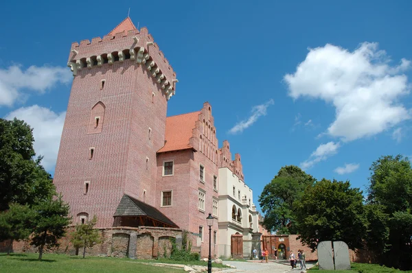 King's kasteel in de buurt van kaaswaag in poznan — Stockfoto