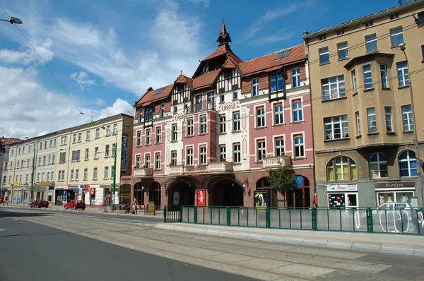 Nowy teatr na dabrowskiego ulicy w Poznań, Polska — Zdjęcie stockowe