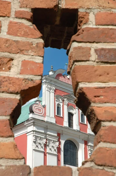 Parte da Igreja de Fara em Poznan, Polônia — Fotografia de Stock