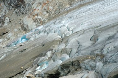 Glacier in Alps in Switzerland