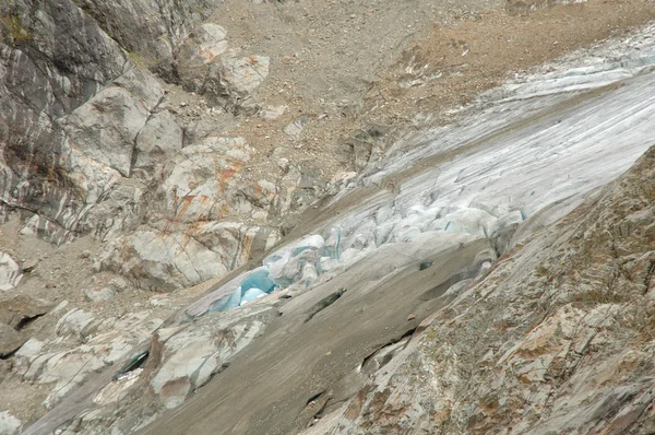 Rocks and glacier in Alps in Switzerland — Stock Photo, Image