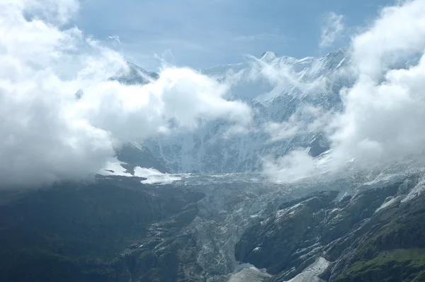 Glacier dans la vallée près de Grindelwald en Suisse — Photo