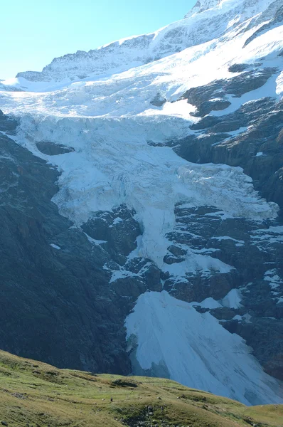 Ледник рядом с Гриндельвальд в Альпах в Швейцарии — стоковое фото
