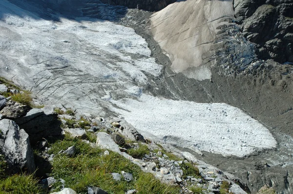 Gletsjer in de buurt van Grindelwald in Alpen in Zwitserland — Stockfoto