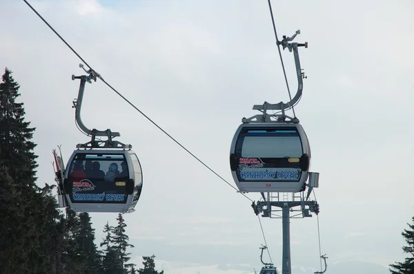 Two cable cars — Stock Photo, Image