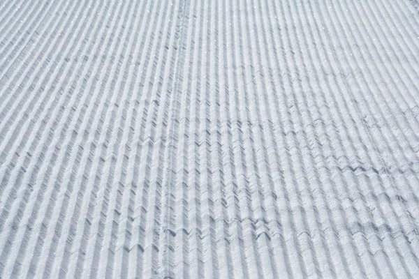 Traço de gato de neve na neve — Fotografia de Stock