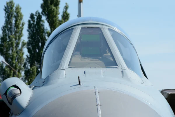 Fighter jet canopy - windscreen — Stock Photo, Image