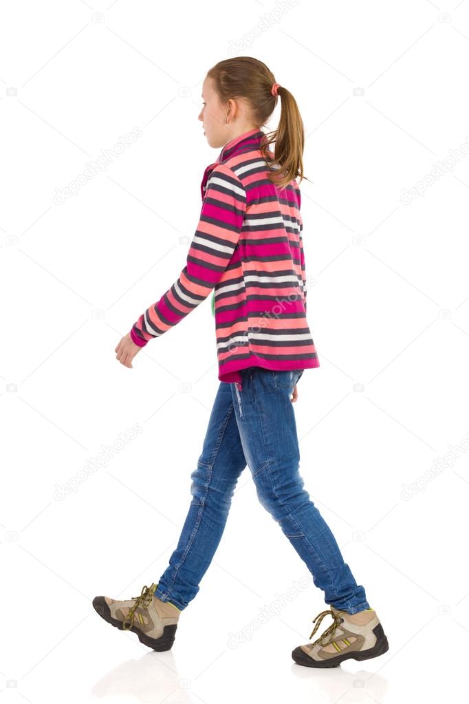 girl walking