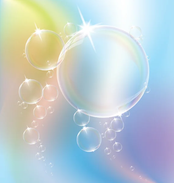 Пузырьковая вода — стоковый вектор