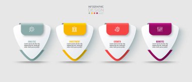 Seçenekli iş konsepti bilgi şablonu