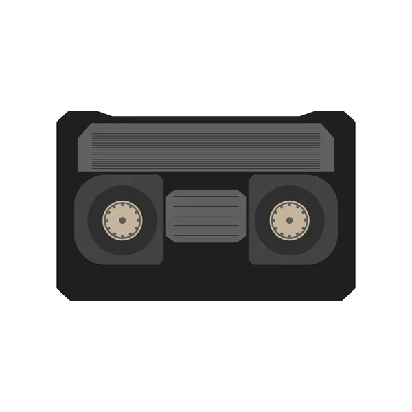 Bir video kayıt cihazı için eski bir video kaset. vektör