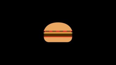 döngü animasyon fast food burger 2D hareket