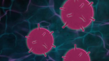 Coperid 19 virüslü animasyon geçmişi. 2d hareket