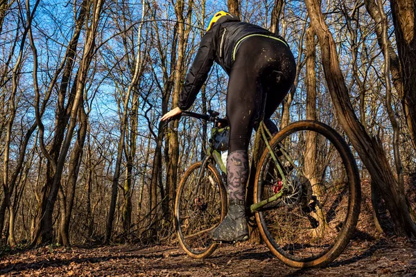 Scena Rowerowa Wsi — Zdjęcie stockowe