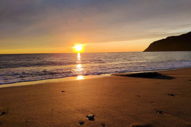 Liguria sahilinde gün batımı