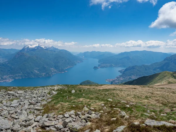 Krajobraz Jeziora Como Góry Bregagno — Zdjęcie stockowe