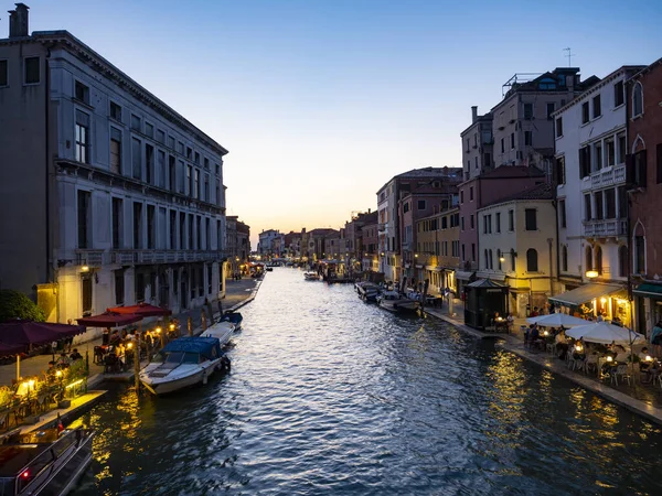 Canal Típico Venecia — Foto de Stock