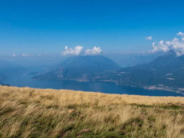 Τοπίο Της Λίμνης Κόμο Από Alpe Giumello — Φωτογραφία Αρχείου