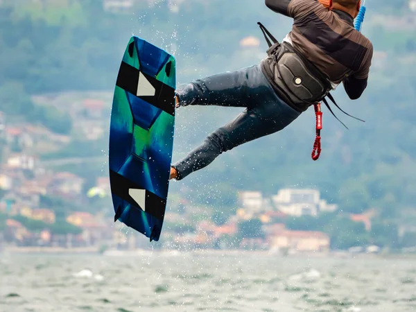 Kitesurfer Detail Comer See — Stockfoto