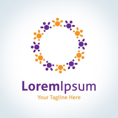 mutluluk çocuk bakımı Eğitim daire vektör logo simge