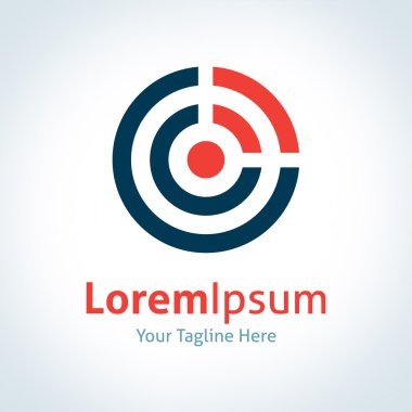 Senin etkisi dalga salınım desen vektör logo simge yayıldı