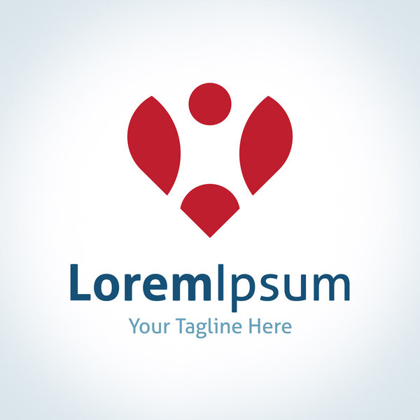 Любимый человек читает иконку вектора формы сердцебиения
