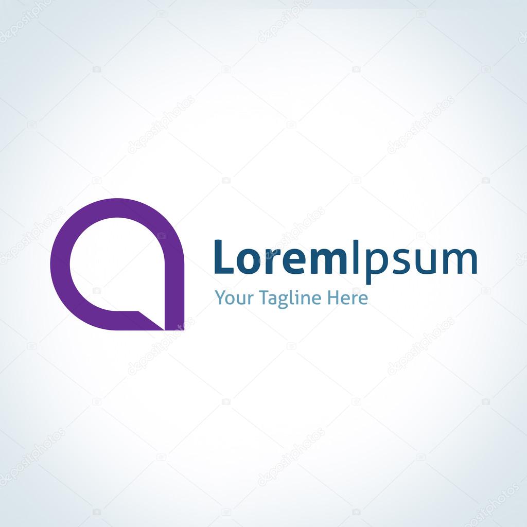 Communication talk pink bubble social media app logo icon