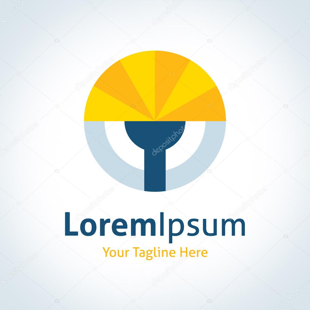 Power light ingenious solutions vector logo icon