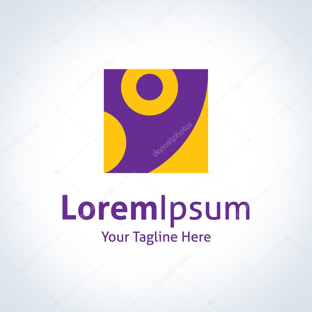 Live free human scream abstract life expression vector logo icon