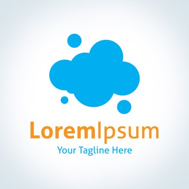 doğal bulut fikri immagination yenilikçi vektör logo simge