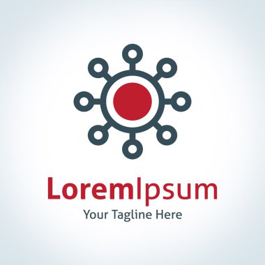 soyut temel entegre teknoloji daire yazılım nokta vektör logo simge