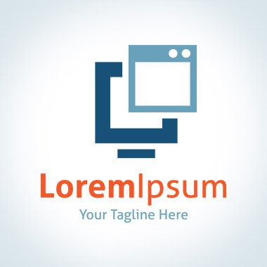 yeni teknoloji sanal koordinasyon internet vektör logo simge