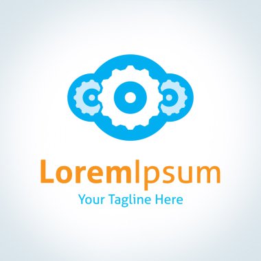 yeni akıllı teknoloji tornalama vektör logo simge sistem Gears'ı kurma