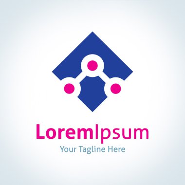 teknoloji sistemi boost entegre nokta vektör logo simge