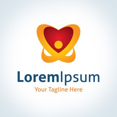 evrensel insan teknolojisi uygulama şirket yeni yüzyıl vektör logo simge