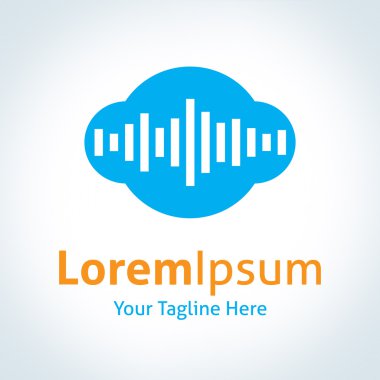 levha birim müzik gücü bulut sistem vektör logo simge Bar