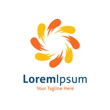 Güneş kuyrukluyıldızların daire shinning ışık evrenin vektör logo simge