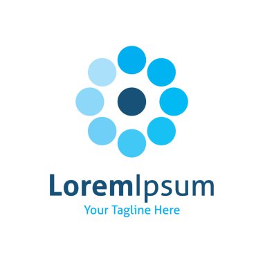 Yeni app teknoloji çevrelerinde vektör logo simge oluşturma