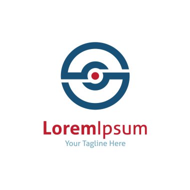 çekirdek top teknolojisi göz vektör logo simge