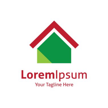 Yeşil ev verimlilik girişimi vektör logo simge