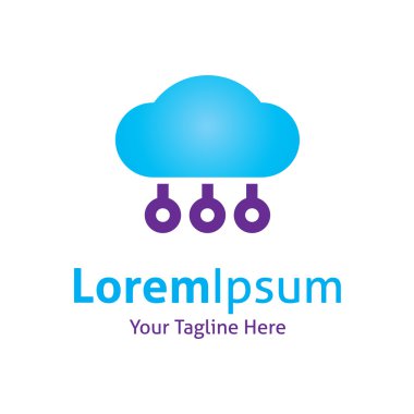 yeni teknoloji o sunucu vektör logo simge programlama