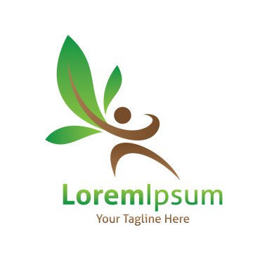 Yeşil sağlıklı toprak vektör logo simge için mücadele