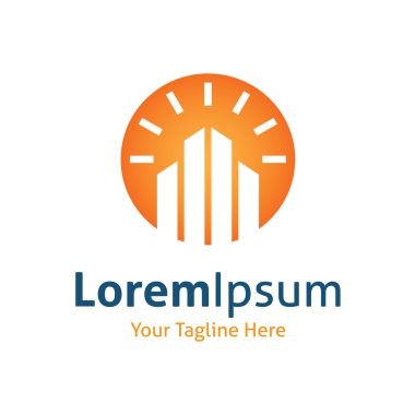 güneş teknolojisi vektör logo simge yapı new age İnşaat