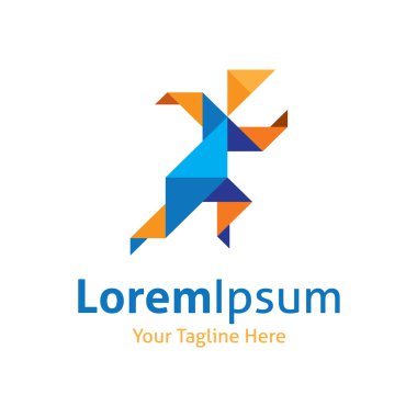 vektör logo simge çalıştıran hareketli - Başlat yaşam - başlangıç