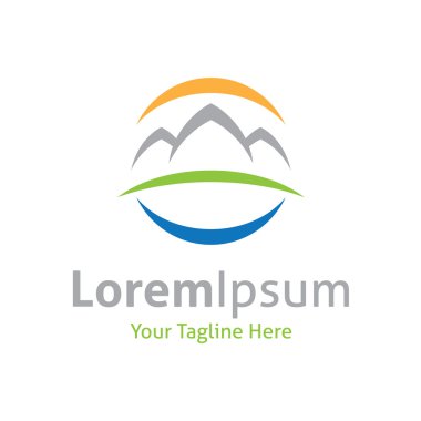 doğa vahşi güzelliği vektör logo simge basit amblem rozeti