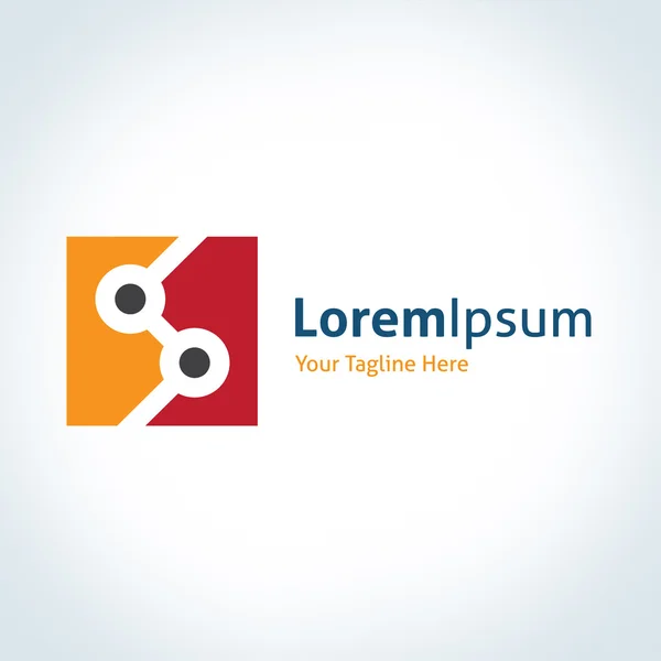 teknoloji gelecekte vektör logo simge noktalar liderlik bağlı