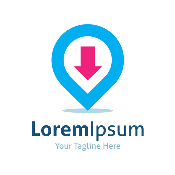 Загрузить иконку векторного логотипа точки контакта
