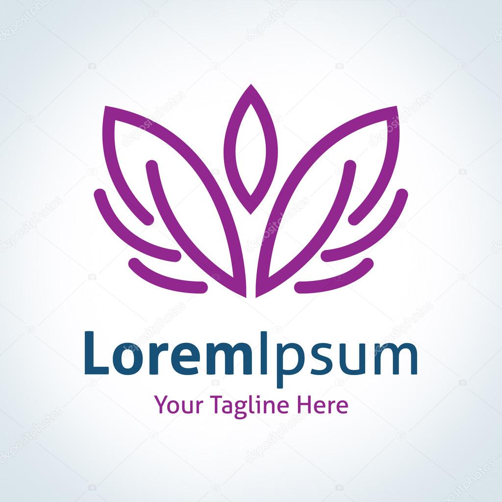 Feather man soft pleasure relaxation vector logo icon
