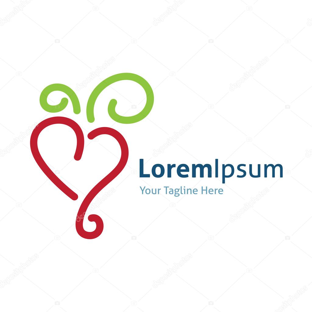 Healthy eating habbit vector logo icon