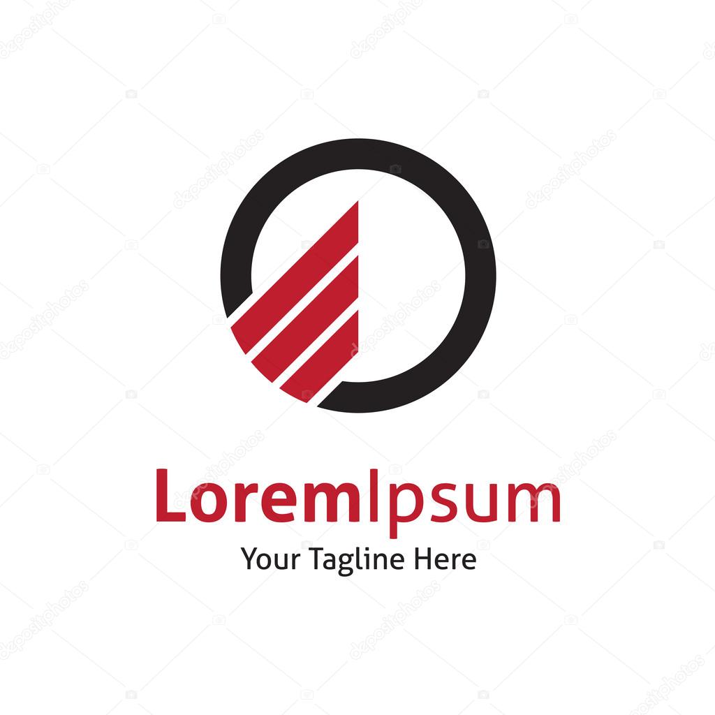 Tree stripes circle economy finance strength vector logo icon
